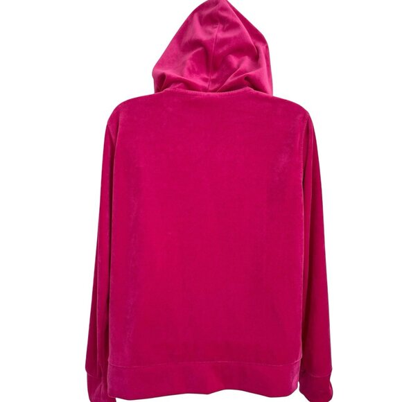 Danskin Pink Velour Track Suit Zip Hoodie Jogger Pant M 8-10 Mean Girls Costume - Picture 5 of 16